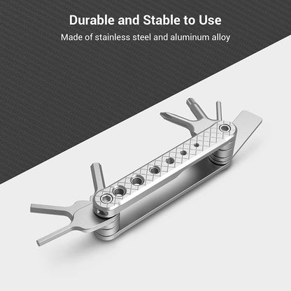 Accesoriu multifunctional pentru camera foto video, cu surubelnite pliabile tip briceag si cu filete M2.5, M3, M4, M5, 1/4 pentru suruburi extra, Smallrig 2213