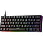 Tastatura gaming mecanica RGB EN (US) compacta 61 taste Blue Switch, Hot Swap, programabila, iluminare LED, pentru PC/Windows