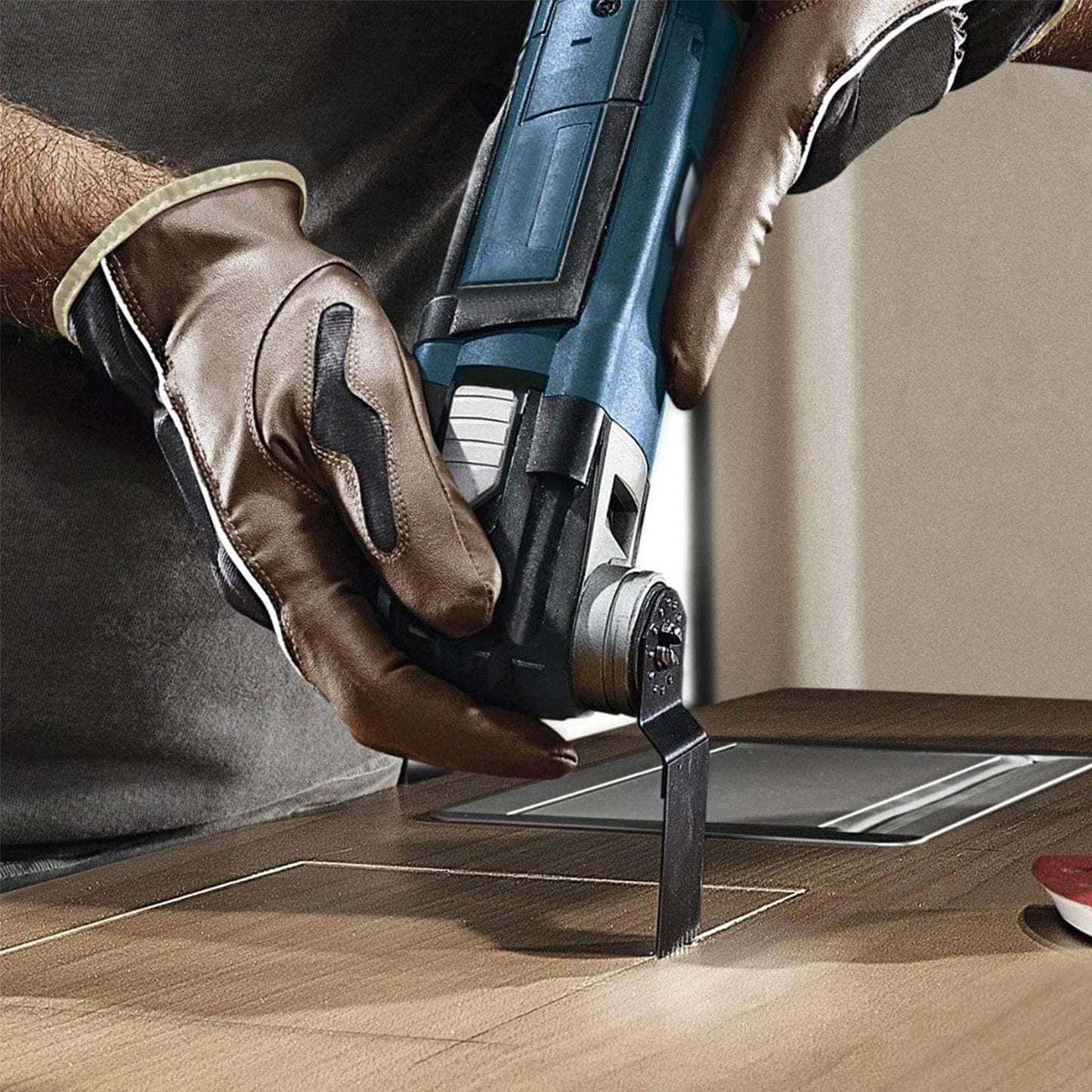 Set accesorii pentru masina multifunctionala oscilanta 120 piese, pentru multiunealta, lame de taiere lemn, metal, plastic, pentru Einhell, Bosch, Fein Multimaster