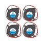 Set 4 ventilator 24V pentru imprimanta 3D, cu rulment hidraulic, Brushless, 50 x 15 mm, racire turbo, cu conector cu 2 pini, Winsinn 5015