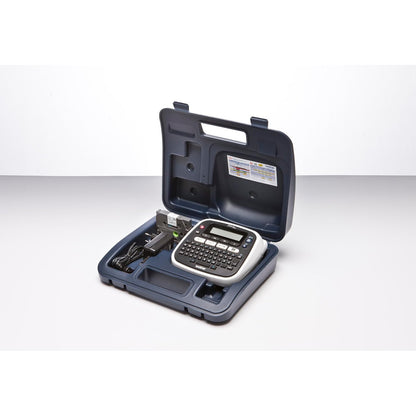 Aparat de etichetat Brother PT-D200BWVP negru, cu adaptor si geanta de transport, pentru benzi TZe 3, 5–12 mm, viteza imprimare pana la 20 mm/sec