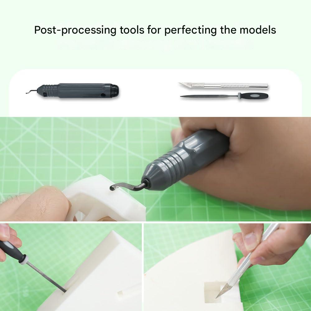 Trusa scule pentru imprimanta 3D Creality, 74 piese – set complet pentru asamblare, taiere si indepartare filament, curatare, finisare si intretinere, accesorii multifunctionale compatibile cu toate imprimantele 3D FDM