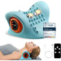 Aparat de masaj electric EPROICKS pentru gat cu incalzire, masaj cervical wireless tip perna de relaxare, presopunctura pentru gat si umeri, 3 moduri de masaj, 6 frecvente ajustabile, incarcare USB