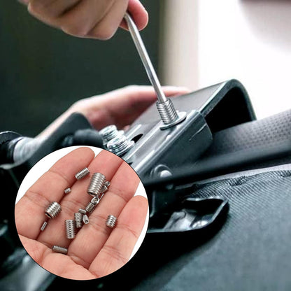 Set 300 buc suruburi fara cap cu locas imbus, stift filetat de diferite marimi M2.5 M3 M4 M5 M6 M8, din otel, in cutie de depozitare si transport