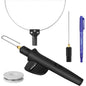 Aparat de taiat polistiren 3 in 1, cu fir cald, 3 varfuri interschimbabile, buton pornit/oprit, indicator LED, 100-240V/18W, pentru sticla celulara, burete, EPS, EPP, negru