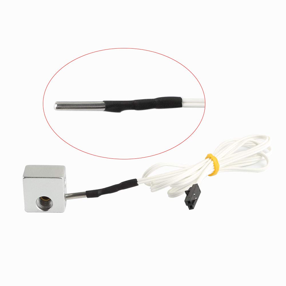 Set incalzitor ceramic BCZAMD pentru Prusa I3 MK3 – Bloc de incalzire Extruder, Termistor HT-NTC100K, senzor temperatura inalta 300°C, 2 pini, kit piese de inlocuire pentru imprimanta 3D Reprap