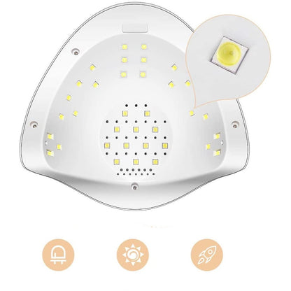 Lampa 2 in 1 UV LED pentru Manichiura-Pedichiura 72W cu Senzor de Prezenta Temporizate