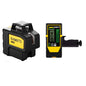 Set nivela laser cu linii in cruce si detector, cu plumb, linie verde autonivelanta 360 grade, cu incarcare USB, detectare 50 m