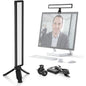 Lampa LED cu trepied, luminozitate reglabila, lampa de masa cu USB, cu protectie pentru ochi, material ABS, 11 niveluri de luminozitate, 2500 K pana la 9000 K, pentru videoconferinte