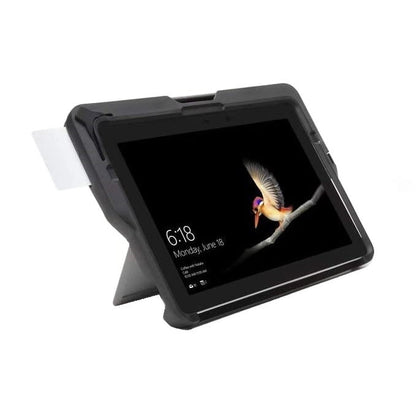 Husa dura pentru Surface GO, Surface GO 2, cu cititor carduri CAC smart, suport Pen, protectie cazaturi grad militar