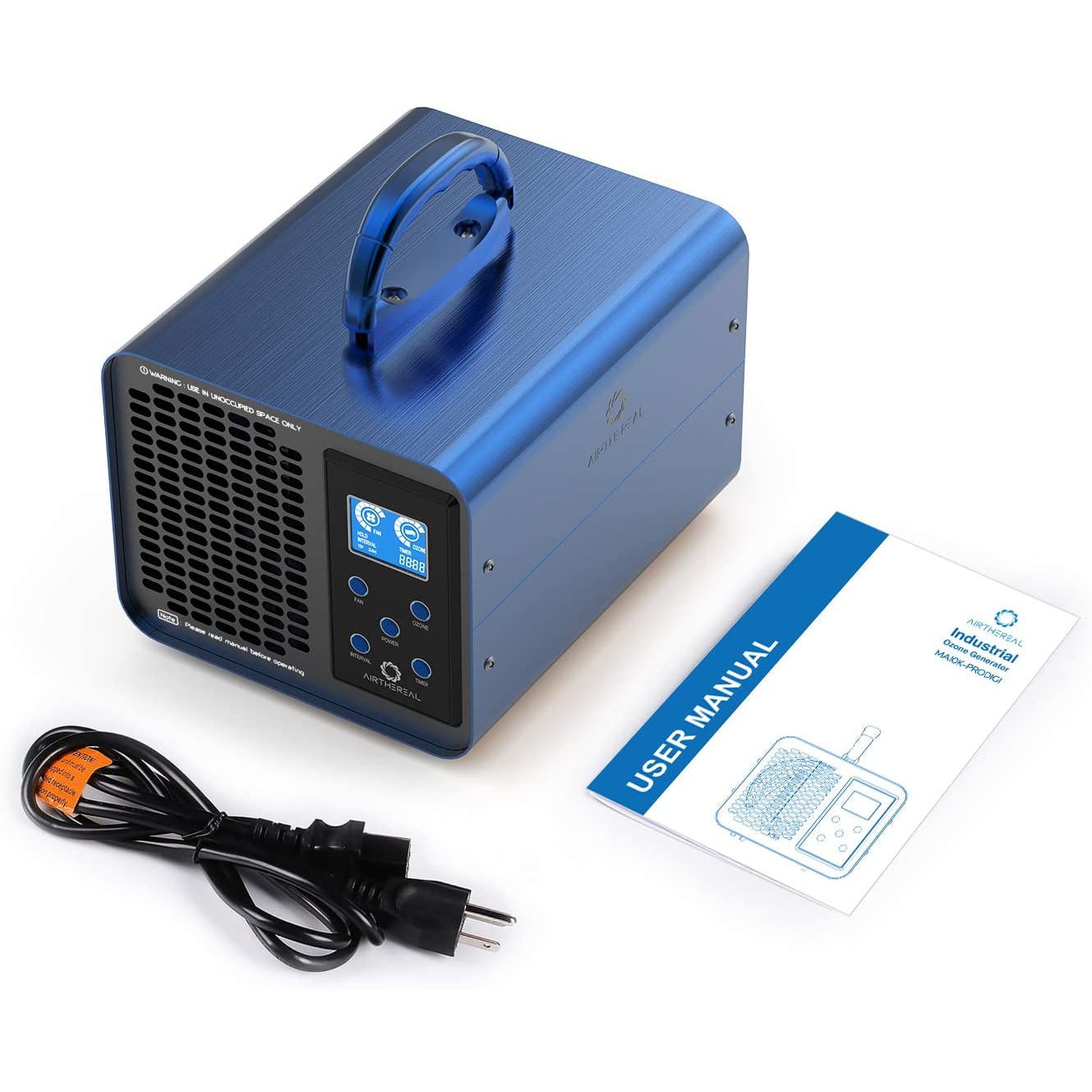 Generator de ozon profesional, 10.000 mg/h, reglabil, cu ecran LCD si temporizator, sterilizator pentru casa, birou, masina, restaurant