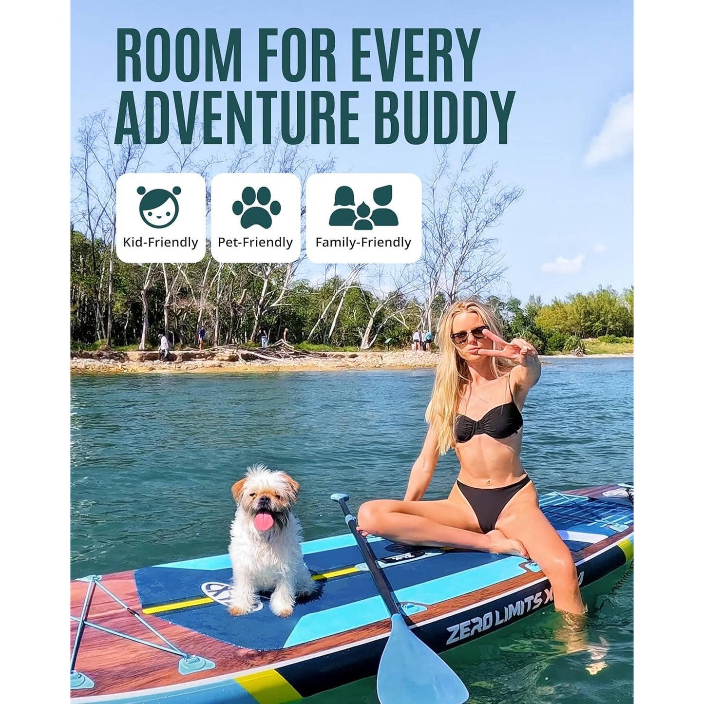 Set placa gonflabila SUP, Stand Up PaddleBoard 350 x 89 x 15 cm, placa surf cu scaun caiac si vasla, gonflabila, cu geanta de depozitare si transport