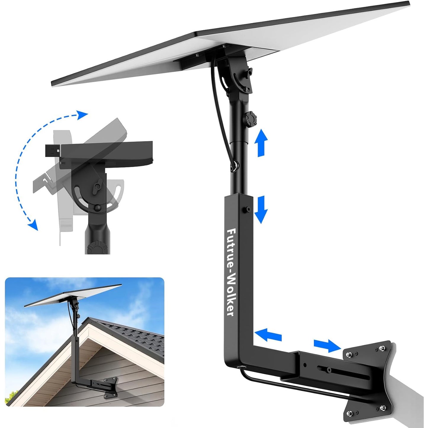 Suport antena Starlink Gen 3, montura reglabila 90-180, metal, negru
