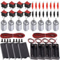 Set de 8 motor DC 1.5V-6V, 15000-16000 RPM, cu 4 carcase cu suport baterie, 16 clesti crocodil izolati, 2 cabluri 22AWG de 1m si 8 intrerupatoare, R340
