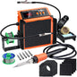 Statie de lipit 2 in 1 cu Extractor fum, Afisaj LCD, 200-480°C, Letcon, 8 filtre cu carbon activ, 5 capuri lipire, 2 cleme de fixare, Mod standby, Preciva 948DQ-I