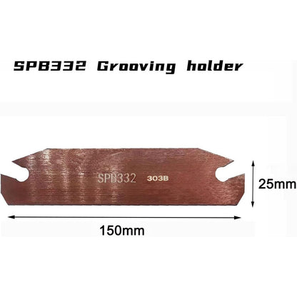 Instrument taiere caneluri SPB332 / SPB32-3 cu 12 placute carbura SP300 / ZQMX3N11-1E 3 mm, suport scule si cheie fixa, precizie ridicata, rezistenta la uzura