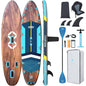 Set placa gonflabila SUP, Stand Up PaddleBoard 350 x 89 x 15 cm, placa surf cu scaun caiac si vasla, gonflabila, cu geanta de depozitare si transport