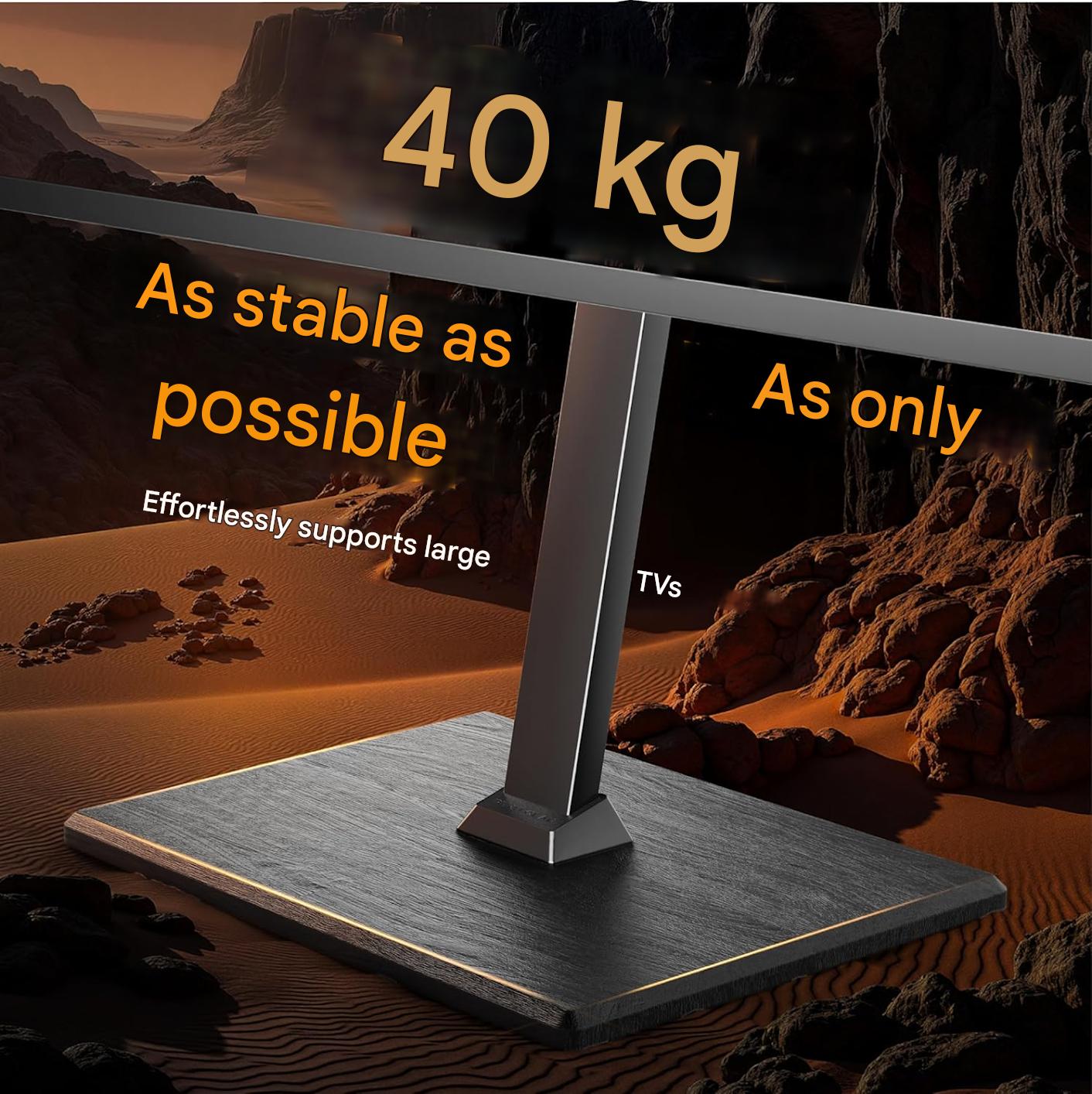 Suport TV, stand cu roti pentru televizor 30-70 inch, inaltime reglabila, 40 kg capacitate, unghi inclinare reglabil, VESA 400 x 400 mm, mobil, negru
