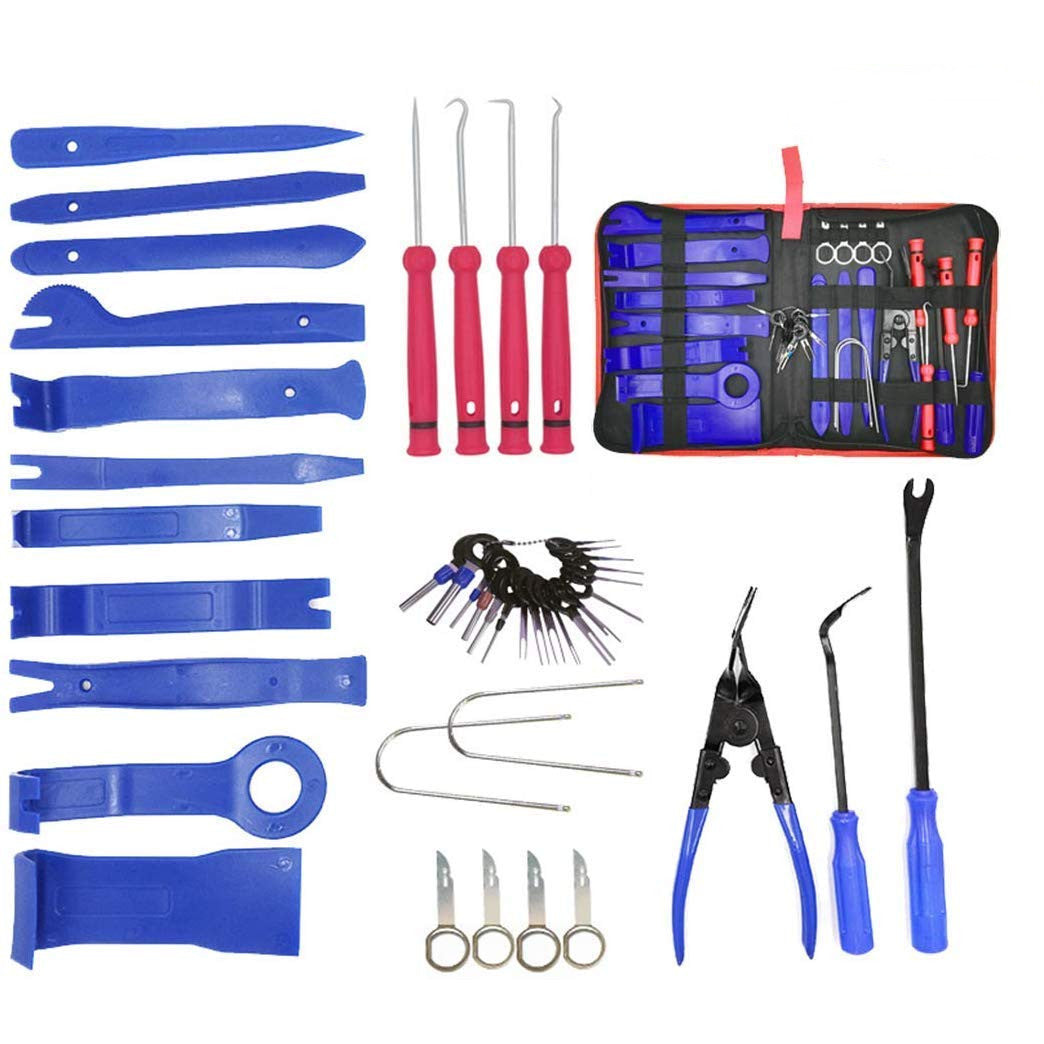 Trusa chei demontare interior auto, radio auto, usi, bord, 40 piese
