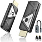 Kit Extender HDMI Wireless, 1080P@60Hz, raza de actiune 30 m, cu suport Plug and Play, adaptor USB tip C la HDMI suport 4k, mini HDMI + micro suport 8k, pentru cinema, streaming, birou