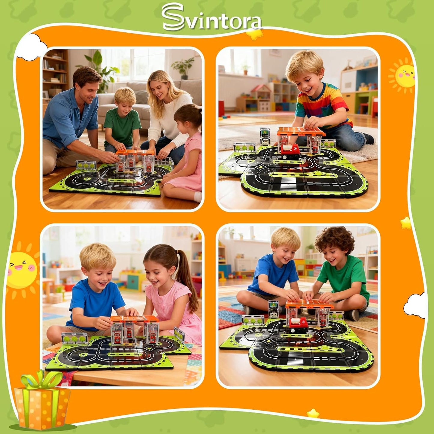 Set blocuri magnetice constructie 30 piese cu camion cisterna, jucarie educativa STEM Montessori pentru copii 3-12 ani, piese magnetice compatibile, geanta depozitare inclusa