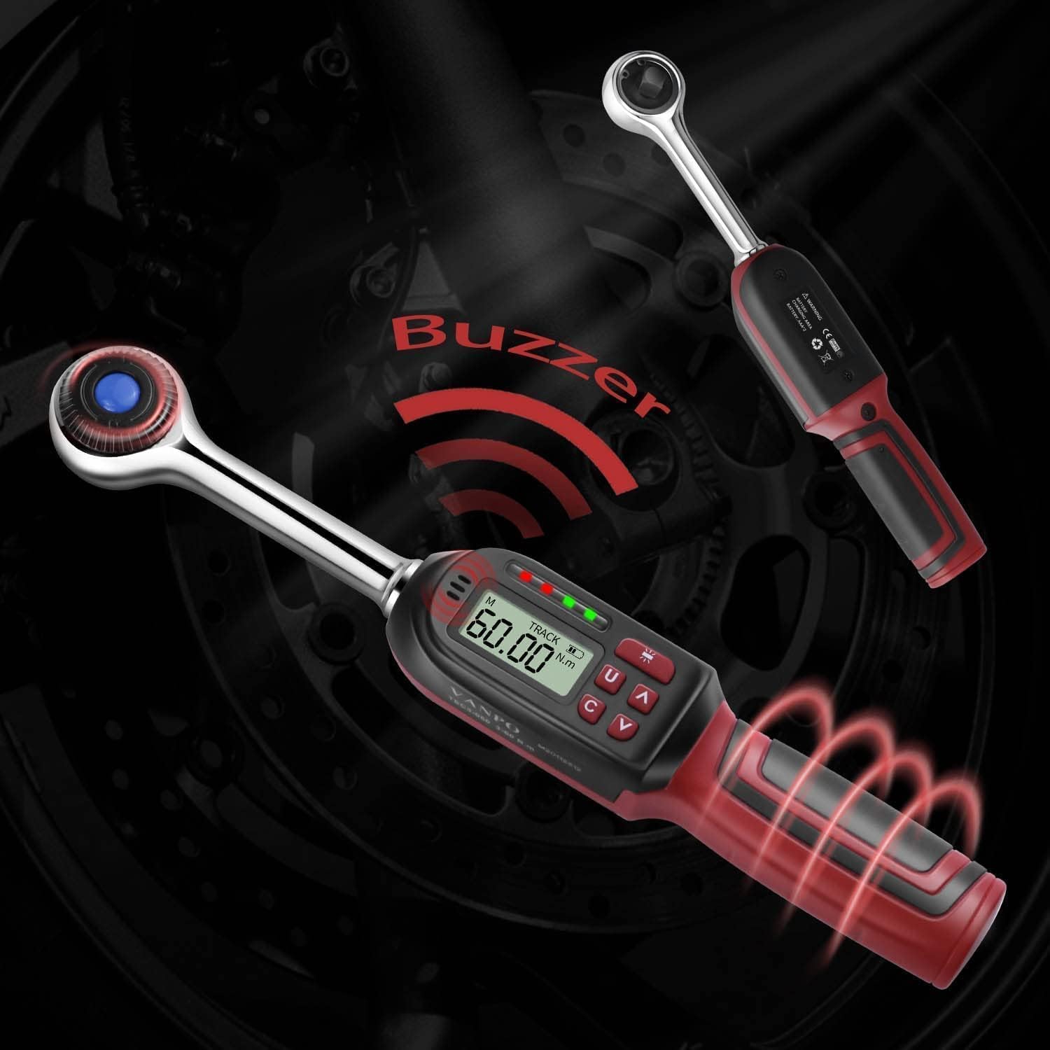 Cheie dinamometrica digitala 3/8 inch, cuplu 6, 8-135 Nm, cu display LCD, alerta sonora, cu cutie de depozitare, VP016