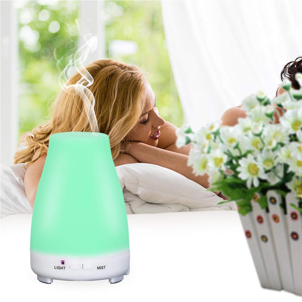 Difuzor Aroma Terapie cu telecomanda de Uleiuri Esentiale , Ultrasonic , Umidificator 200 ml