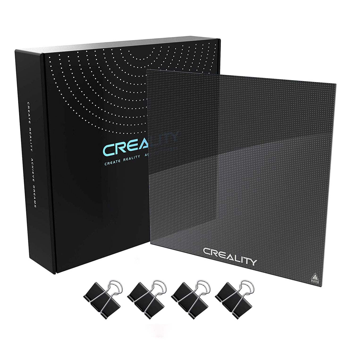 Suprafata de printare din sticla pentru imprimanta 3D, 235 x 235 x 4 mm, pentru Ender-3, Ender-3 Pro, Ender-3X, Ender-5, CR-20 and CR-20 Pro, rezistenta la zgarieturi si usor de curatat