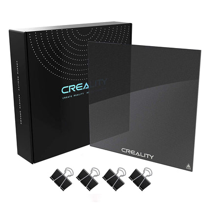 Suprafata de printare din sticla pentru imprimanta 3D, 235 x 235 x 4 mm, pentru Ender-3, Ender-3 Pro, Ender-3X, Ender-5, CR-20 and CR-20 Pro, rezistenta la zgarieturi si usor de curatat