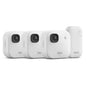 Set 3 camere de supraveghere Blink 2K+ de exterior, IP65, Wireless, senzor de miscare, generatie noua, rezolutie video 2K, audio bidirectional, zoom 4x, vizibilitate color in lumina slaba, alb