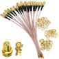 Set 5 cablu adaptor IPX la SMA, SMA tata la UFL/U.FL/IPX/IPEX, cablu coaxial RG178 de 10 cm pentru antena, modul GPS, extensie antena WiFi