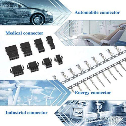 Set mufa JST-SM de 2,5 mm, 560 piese, conectori mama-tata cu 2, 3, 4 si 5 pini, 20 bucati fiecare, multifunctionale, pentru RC, auto, energie, masini