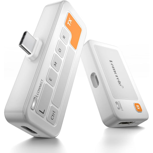 Transmitator si receptor wireless USB-C la HDMI Lemorele, 5G, 50 m, Plug & Play, Full HD 1080p, screen mirroring pentru laptop, telefon, tableta, compatibil MacBook, iPhone 15, Samsung, proiector/TV/monitor