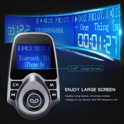 Modulator FM Bluetooth , Transmitator FM , MP3 player, Aux In, FM kit, USB 2.4A , micro SD, USB