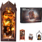 Puzzle 3D, shrike, Kit de construcție DIY cu LED, dimensiuni 11x18.5x27.5cm, din lemn