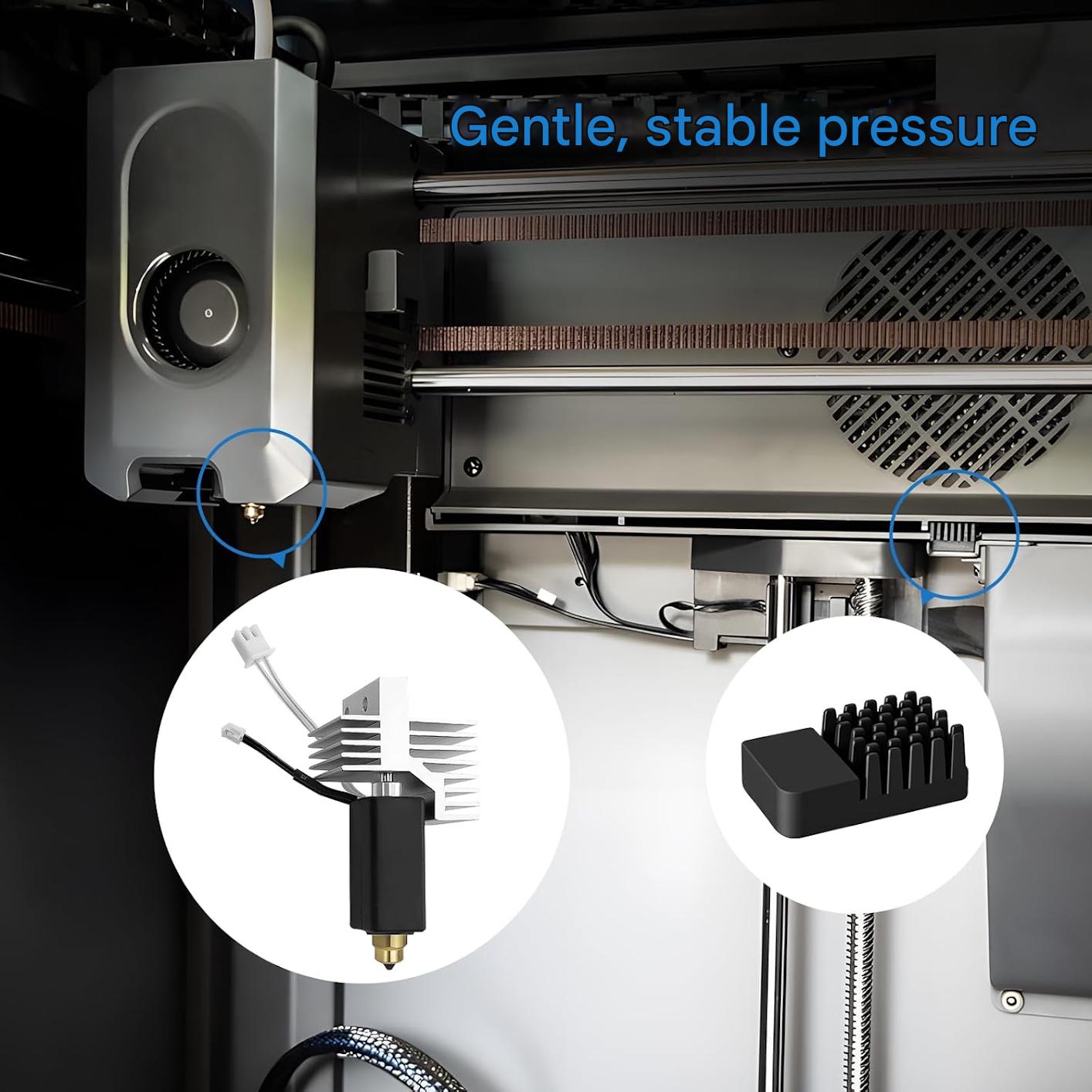 Kit Hotend complet pre-asamblat pentru imprimanta 3D, duza de alama 0,4 mm, pentru Elegoo Centauri Carbon, teava silicon, stergator de duza inclus