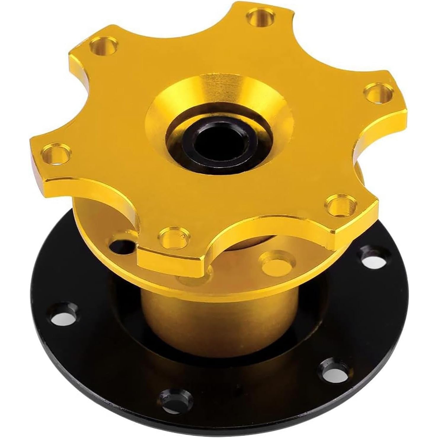 Butuc volan sport Quick Release cu 6 prinderi, adaptor cu eliberare rapida Snap Off, din metal, cu accesorii de montare