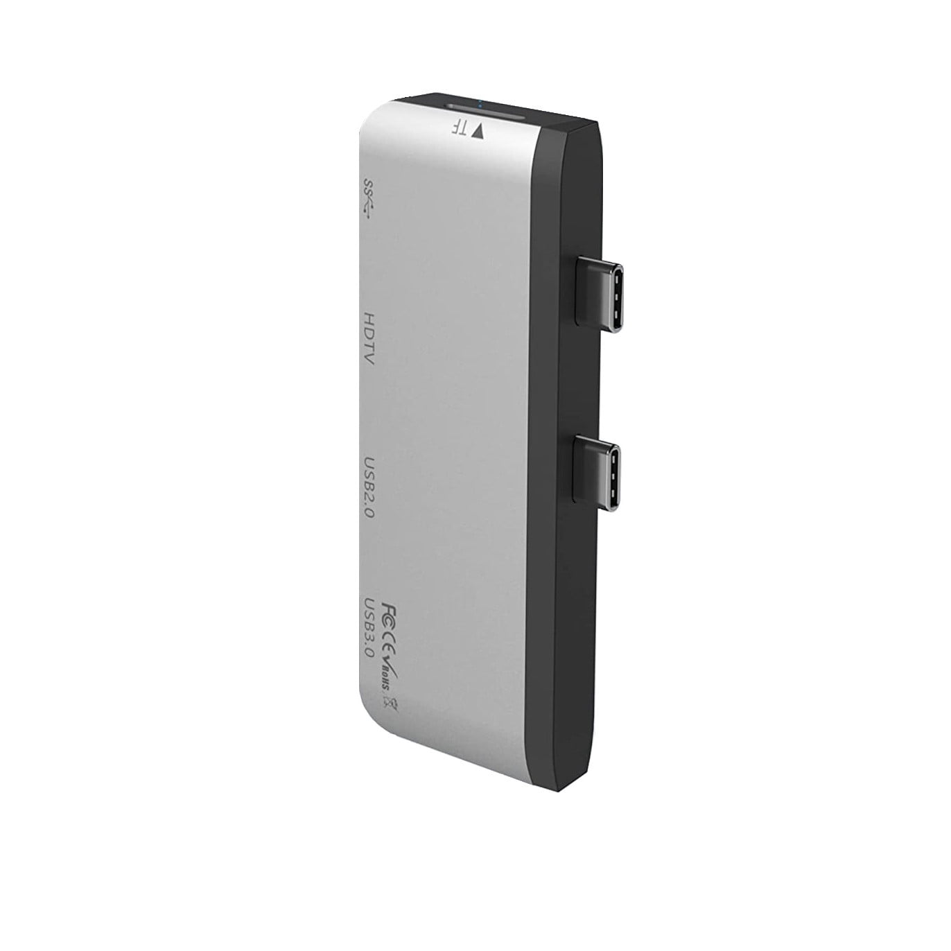 Hub adaptor USB C pentru Surface Pro 8, cu USB C Thunderbolt, HDMI 4K, USB 3.0, USB 2.0, Slot card TF, statie de andocare pentru monitor dual