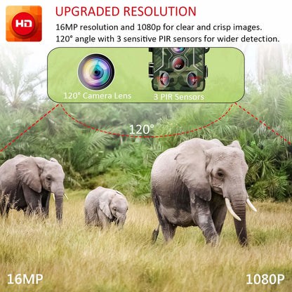 Camera de vanatoare cu senzor de miscare , HC-800A , 16 MP , full HD , 1080P , night vision , hunting camera ,