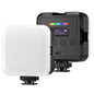 Lampa video LED RGB, lumina continua cu montura cold shoe, CRI 97+, 2500K-8500K, baterie 2000mAh, Neeweer, pentru camera, smartphone, GoPro