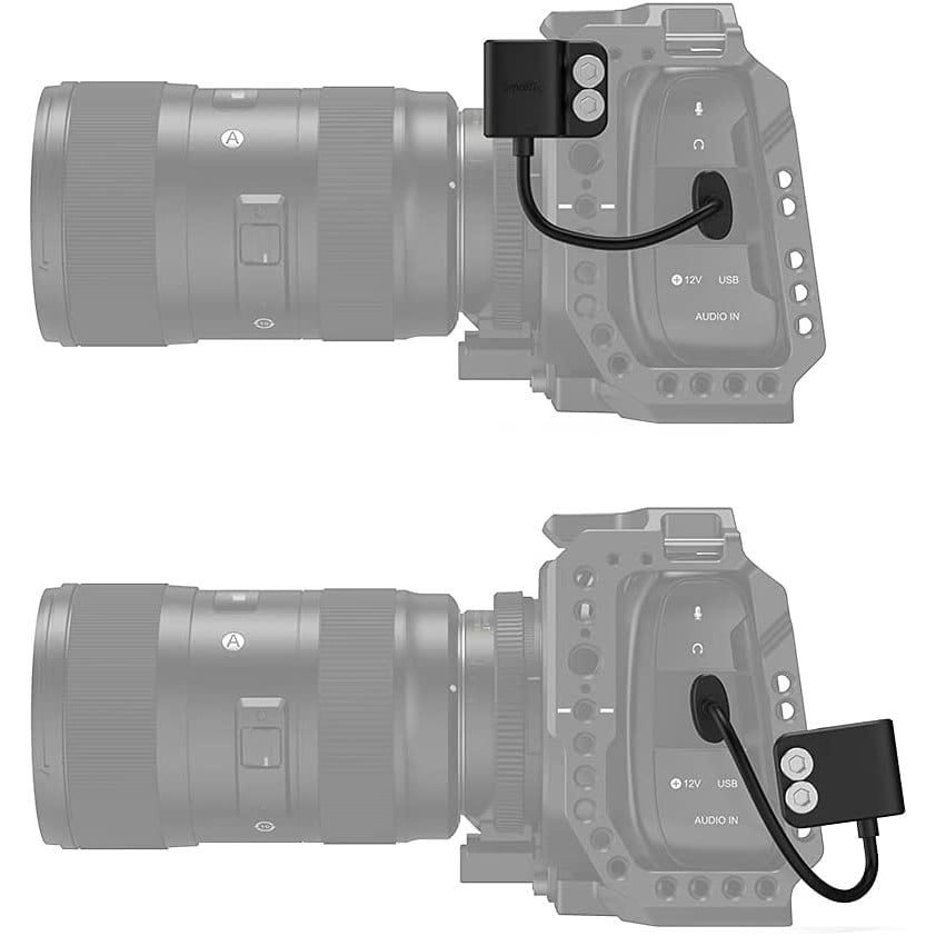 Adaptor HDMI tata la HDMI mama, 4K, cu 2 suruburi 1/4 inch, pentru BMPCC 4K, 6K, 6K Pro; Sony A7S III; Panasonic GH5, S1H, Smallrig 3019