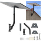 Suport pentru antena Starlink Gen 3/V3 si Starlink Mini, rotire 360° si inclinare 90°, reglabil pentru perete si acoperis, aluminiu rezistent la coroziune si intemperii, kit montaj complet cu suruburi, fixare stabila, gri