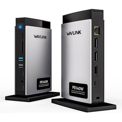 Statie de andocare 11 in 1 cu extindere display 8K, 125W PD3.1 Pass-through, 2 DisplayPort, 1 HDMI, 2 x USB-A, 3 x USB-C, Ethernet, SD/TF, Audio/Mic, pentru Windows & MacBook M1/M2/M3/M4
