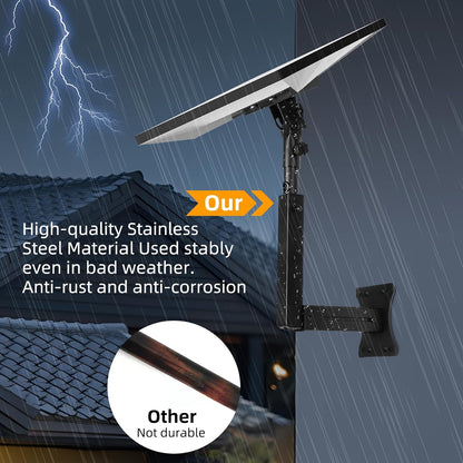 Suport antena Starlink Gen 3, montura reglabila 90-180, metal, negru
