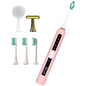 Set periuta electrica de dinti sonica multifunctionala 3 in 1, functie de masare a fetei, 5 moduri de curatare, cu 3 capete de periuta si 2 capete de masare si curatare ten
