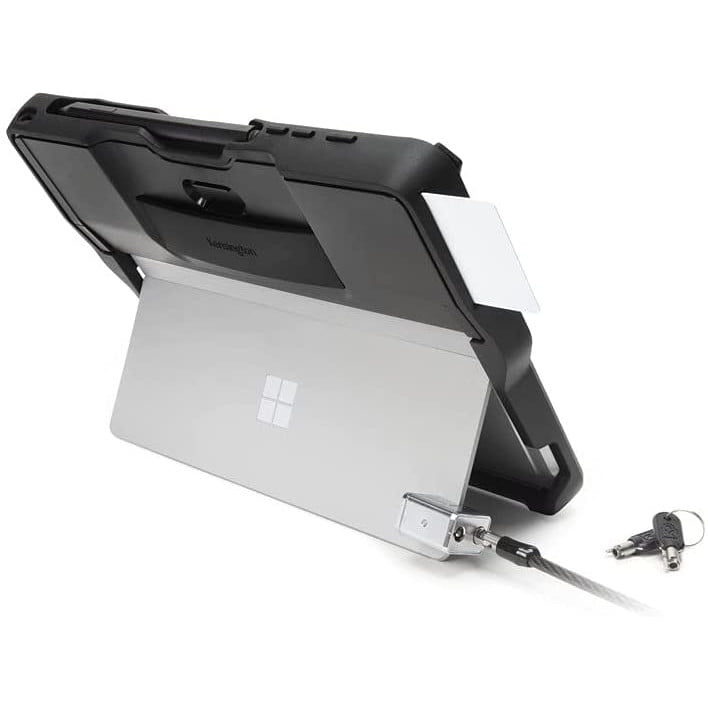 Husa dura pentru Surface GO, Surface GO 2, cu cititor carduri CAC smart, suport Pen, protectie cazaturi grad militar