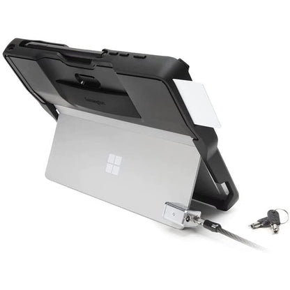 Husa dura pentru Surface GO, Surface GO 2, cu cititor carduri CAC smart, suport Pen, protectie cazaturi grad militar