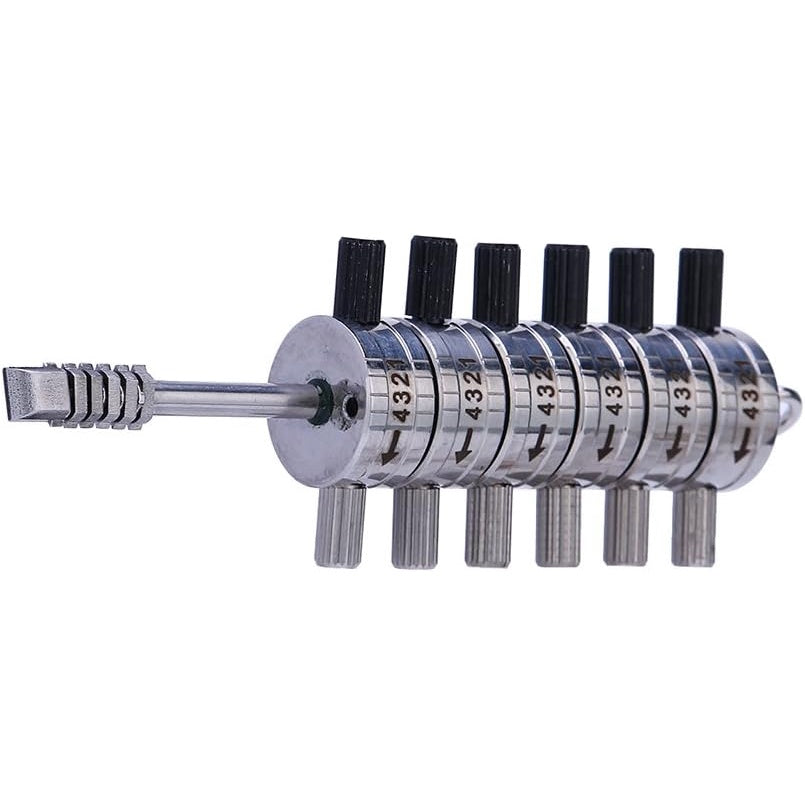 Instrument decoder auto, Tibbie lock cu 6 pini, pentru deblocat/decodat yale, profesional, multifunctional