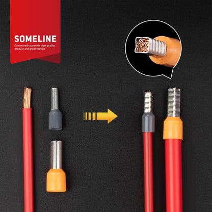 Set cleste de sertizare pini conectori cu 2400 terminale conductori 0,25 - 10 mm², cu cutie de depozitare si transport