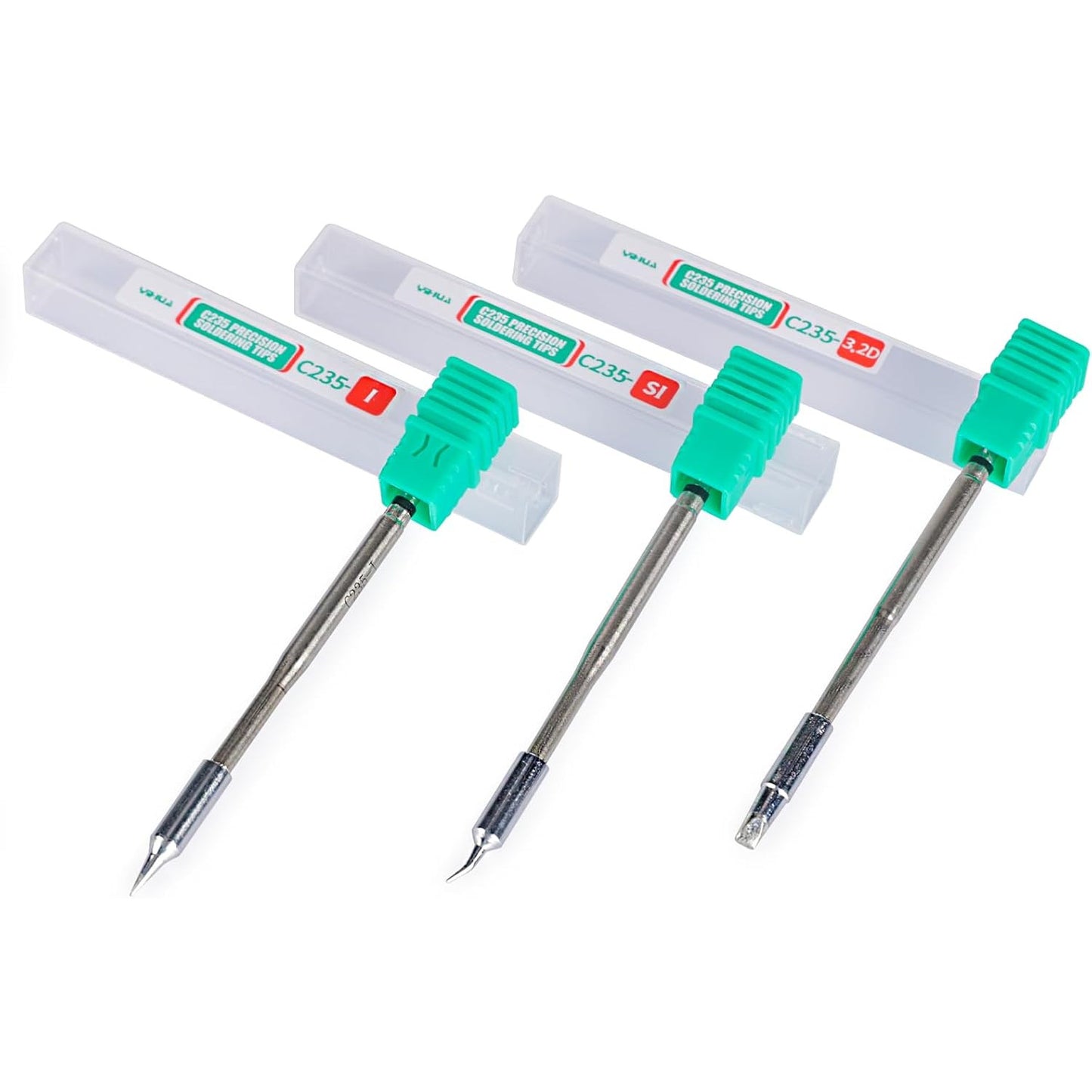 Set 3 varfuri de lipit YIHUA C235 Tip I/SI/D, compatibile cu statiile YIHUA 928D-IV si 982-VI, incalzire eficienta, durata lunga de viata, performanta stabila
